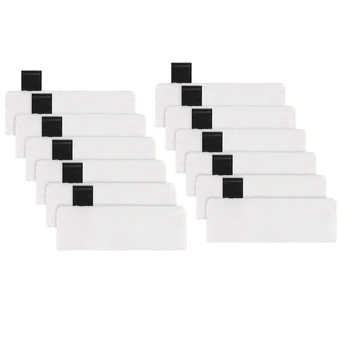 12 упаковок салфеток для швабры из микрофибры, совместимых с пароочистителями Karcher Easyfix SC2, SC3, SC4, SC5 Изображение