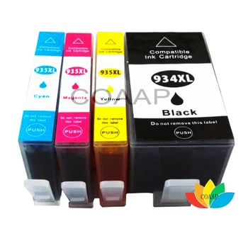 4 упаковки Совместимых чернильных картриджей 934 935 XL 934XL 935XL для принтера HP 934XL HP 935XL Officejet 6815/6830/6812 e-All-in-One с чернилами Изображение