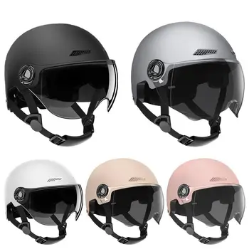 Мотоциклетный шлем с высокой степенью защиты, амортизирующий шлем для полусамоката, Велосипедный шлем, аксессуары для защиты мотоциклов Изображение