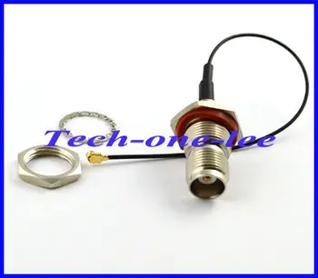 10 шт./лот, уплотнительное кольцо для внутренней переборки TNC с разъемом ufl/IPX, Переходный кабель-косичка, удлинитель 1,13 15 см Изображение