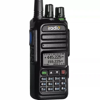 Новый Iradio UV83 Bluetooth Walkie Talkie 8 Вт Любительская Ветчинная радиостанция с Воздушным Диапазоном Приема Цветной ЖК-дисплей Finger PTT Мотоцикл Изображение