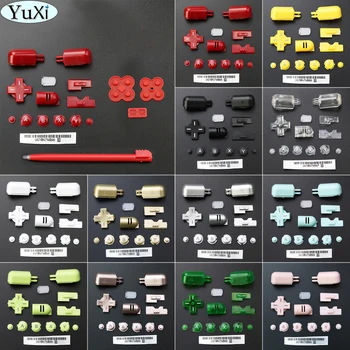 YuXi 1 комплект ABXY L R Набор Кнопок Замена Для DS Lite для игровой консоли NDSL D Pad с Перекрестной кнопкой W/Проводящая Резиновая кнопка Изображение