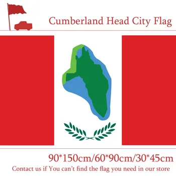 флаг 90*150 см 60* 90 см 3x5ft Cumberland Head City Flag Изготовленный На Заказ Из Полиэстера 40*60 см Автомобильный Флаг Для Мероприятия/Офиса/Украшения дома Изображение