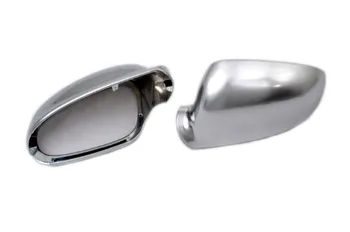 R Line Стиль Серебристый матовый Хром Замена крышки бокового зеркала для Фольксваген Джетта MK5 Изображение