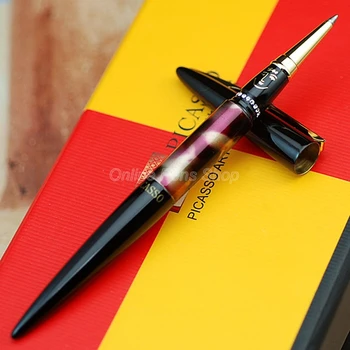 Шариковая ручка Picasso Black & Golden Matel Roller для офисных, домашних и школьных письменных принадлежностей BR005 Изображение