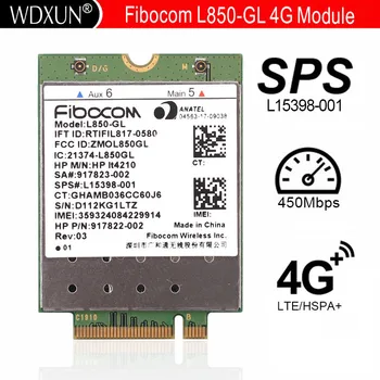 L850-GL LT4210 Беспроводная карта Fibocom 917823-001 Мобильный модуль WWAN 4G LTE NEU для HP 840 430 G5/440 G5/450 G5/640 G4/645 G4 G3 Изображение