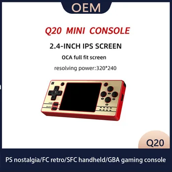 Компактный игровой контроллер IGNB Q20 с 2,4-дюймовым IPS-дисплеем с открытым исходным кодом для портативной PS Nostalgia FC Retro SFC HandheldGBA 16G Изображение