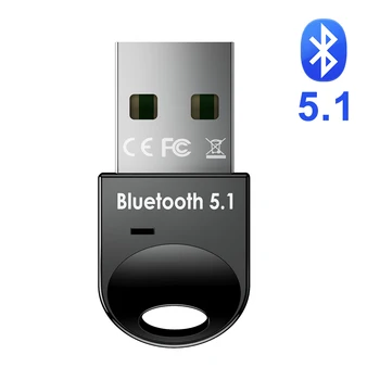 USB Bluetooth 5.1 Адаптер Bluetooth 5.0 Приемник Для ПК Компьютер Беспроводной Bluethooth Dongle 4.0 Музыкальный Мини-Передатчик Bluthooth Изображение