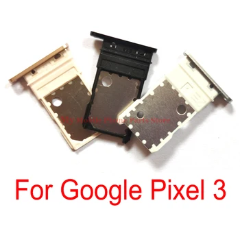 Держатель sim-карты для Google Pixel 3 Pixel3 Лоток для sim-карты, слот для чтения карт Памяти, модуль для замены запасных частей для HTC Google Pixel 3 Изображение