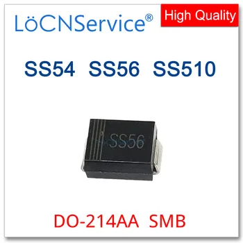 LoCNService 3000 ШТ. SMB SS54 5A 40 В SS56 5A 60 В SS510 5A 100 В DO-214AA Китайский высококачественный SR540 SR560 SR5100 Изображение