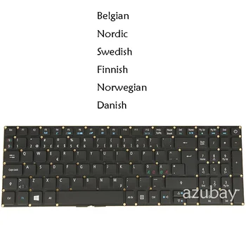 Бельгийская клавиатура AZERTY Nordic для Acer Travelmate P459-G2-M P459-G2-MG P459-M P459-MG K50-10 K50-20 LV5P_A50BWL с подсветкой Изображение