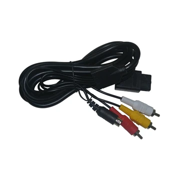 100 шт./лот, оптовая продажа, S-Video AV кабель, шнур для 64 для GameCube, для GC, для N64, для SNES Изображение